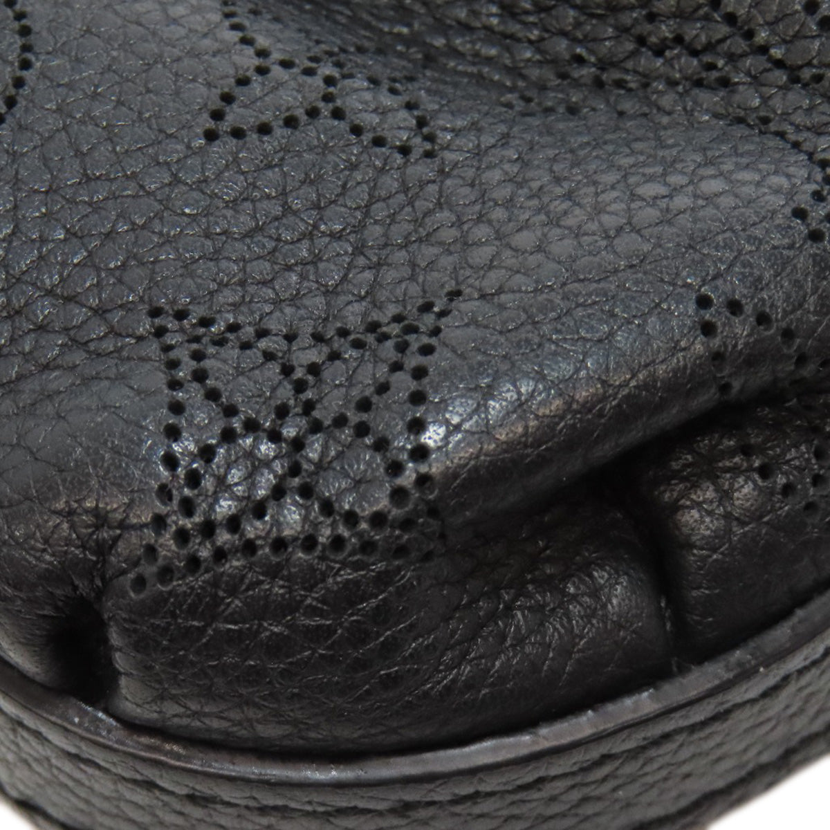 LOUIS VUITTON Shoulder Bag M80093 Mahina leather black Scala mini Women Used