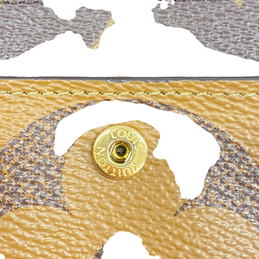 LOUIS VUITTON Bifold Wallet M69432 leather Brown Portefeuille Monogram reverse Juliet Women Used