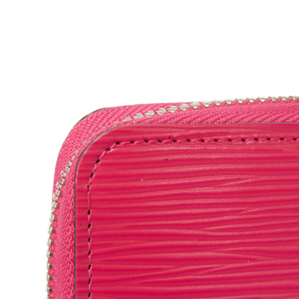 LOUIS VUITTON Long Wallet Purse M62580 Epi leather x grain leather Freesia LV logo embossed pink new zip around bag in good condition Epi Zippy wallet Women Used