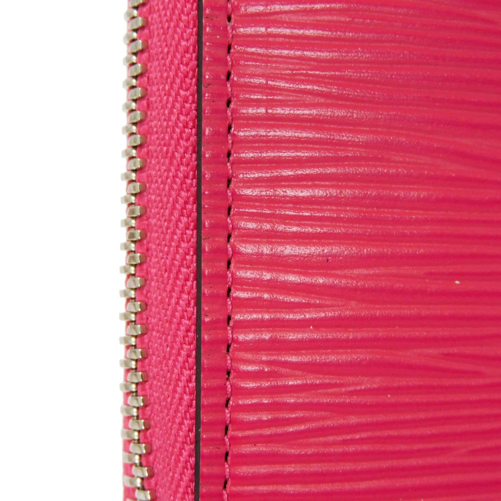 LOUIS VUITTON Long Wallet Purse M62580 Epi leather x grain leather Freesia LV logo embossed pink new zip around bag in good condition Epi Zippy wallet Women Used