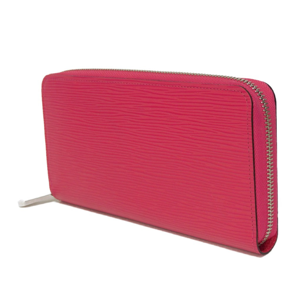 LOUIS VUITTON Long Wallet Purse M62580 Epi leather x grain leather Freesia LV logo embossed pink new zip around bag in good condition Epi Zippy wallet Women Used