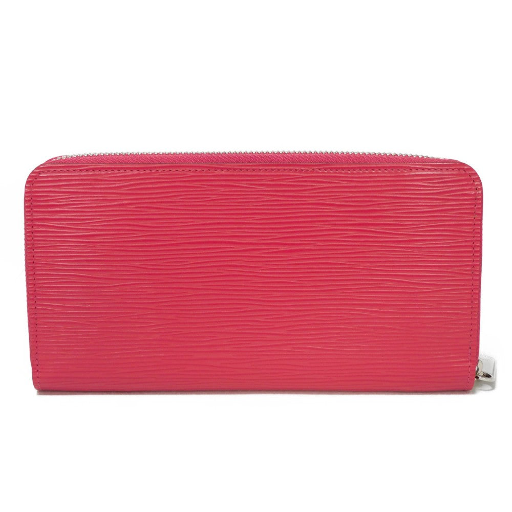 LOUIS VUITTON Long Wallet Purse M62580 Epi leather x grain leather Freesia LV logo embossed pink new zip around bag in good condition Epi Zippy wallet Women Used