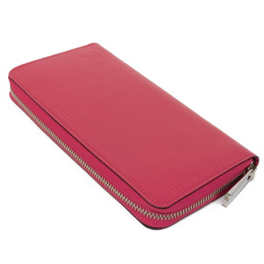 LOUIS VUITTON Long Wallet Purse M62580 Epi leather x grain leather Freesia LV logo embossed pink new zip around bag in good condition Epi Zippy wallet Women Used