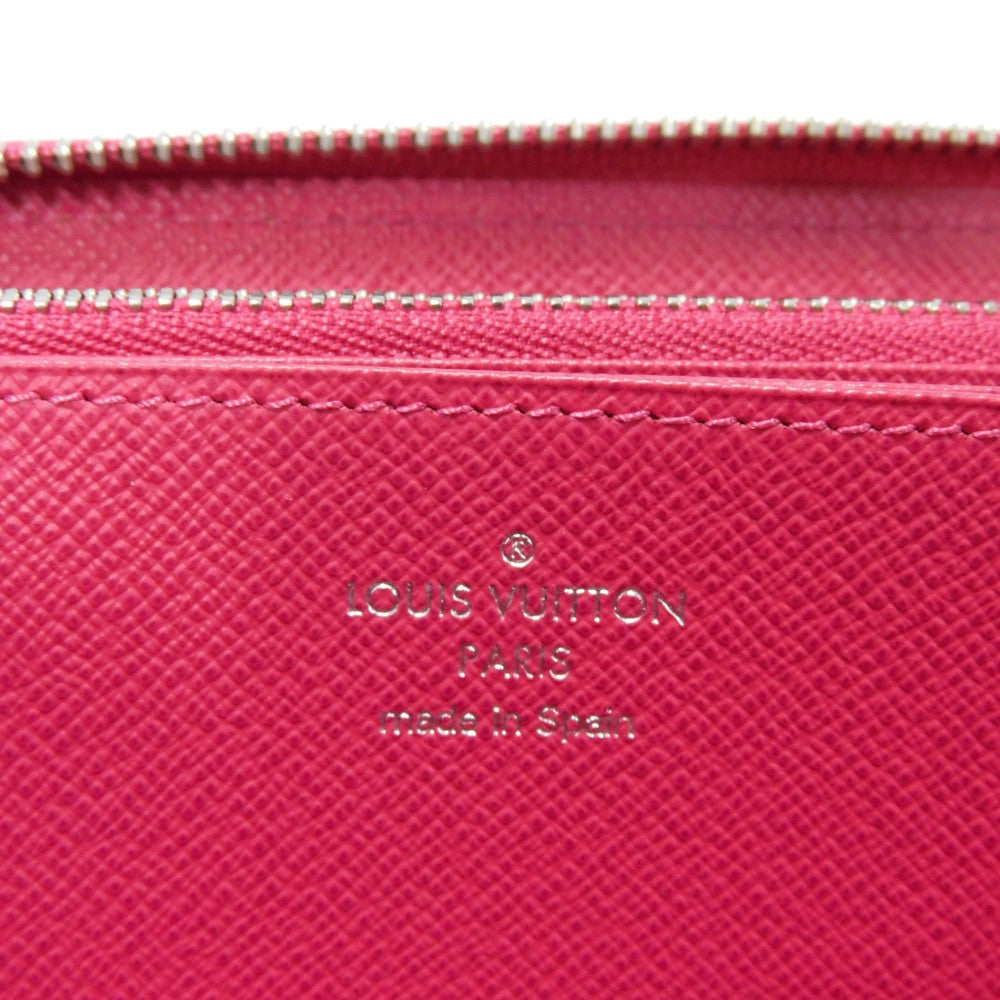 LOUIS VUITTON Long Wallet Purse M62580 Epi leather x grain leather Freesia LV logo embossed pink new zip around bag in good condition Epi Zippy wallet Women Used