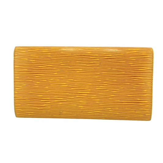 LOUIS VUITTON Long Wallet Purse ‚l63579 Epi Leather yellow Trifold purse Epi Porto Mon Credit Women Used