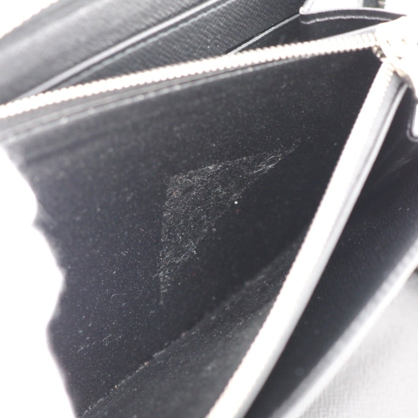 LOUIS VUITTON M30056 Zippy Organizer Taiga Long Wallet Black Men's