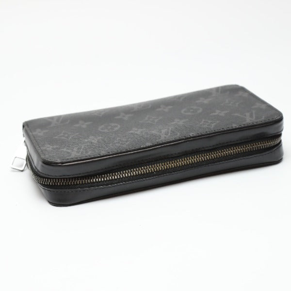LOUIS VUITTON Long Wallet Purse M61698 Monogram canvas black Zippy XL Eclipse Clutch bag mens Used