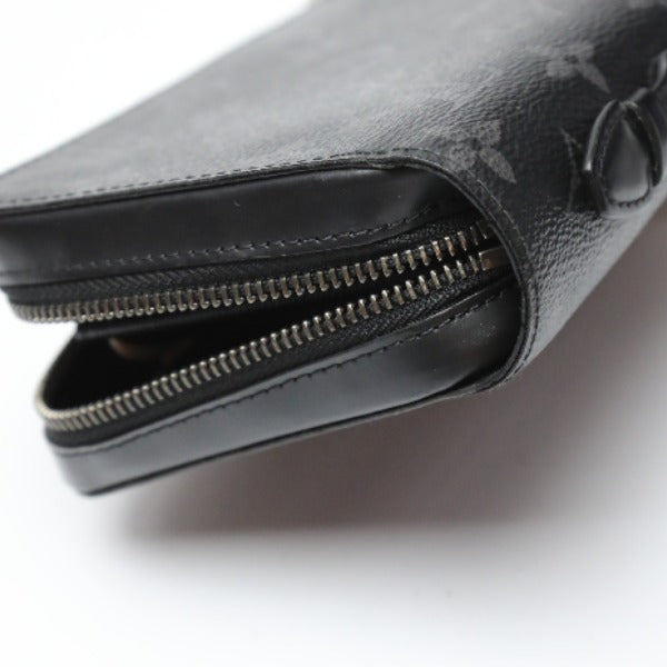 LOUIS VUITTON Long Wallet Purse M61698 Monogram canvas black Zippy XL Eclipse Clutch bag mens Used