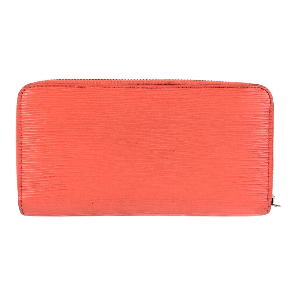 LOUIS VUITTON Long Wallet Purse M82332 leather Orange Long Wallet Purse Epi Zippy wallet Women Used