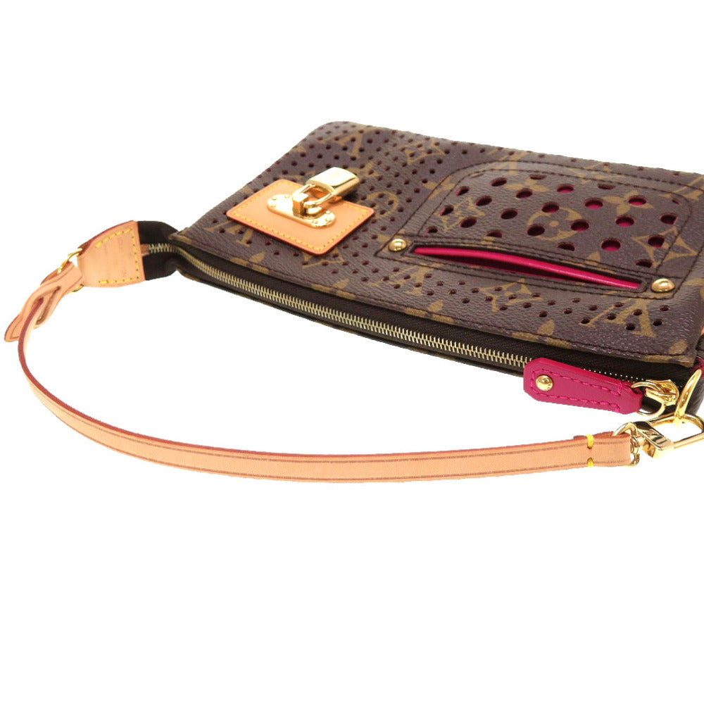 LOUIS VUITTON Handbag M95183 Monogram Perfo Fuchsia Monogram Perfo Pochette Accessories Women Used