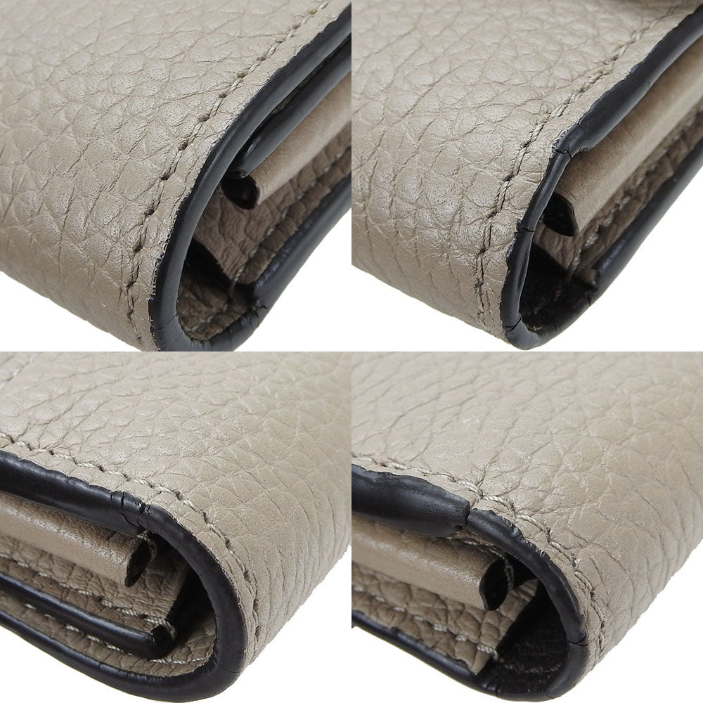 LOUIS VUITTON Long Wallet Purse M61249 leather beige Portefeuille Capsine Women Used