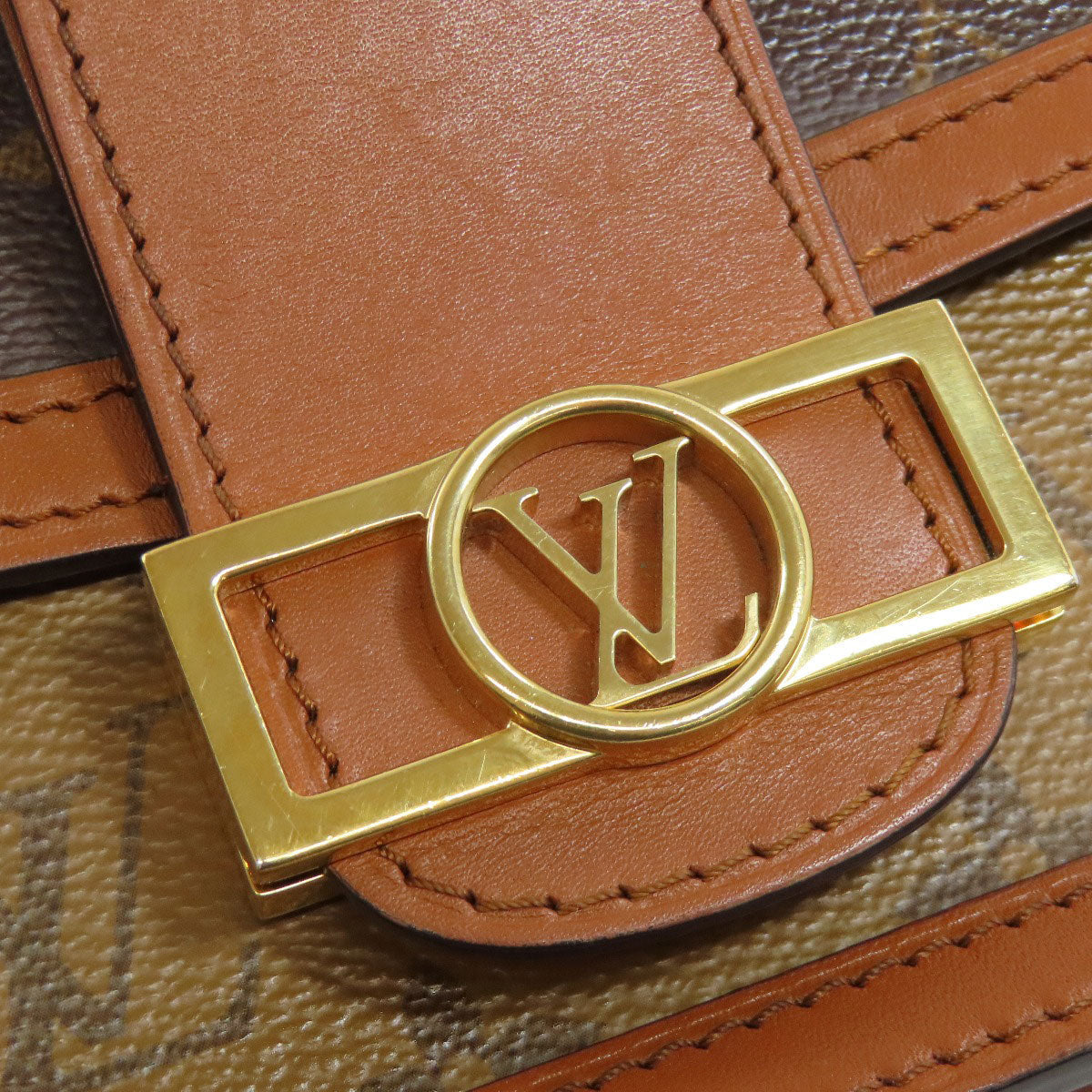 LOUIS VUITTON Sling bag M44586 Monogram reverse Brown Bum bag Daufine Women Used