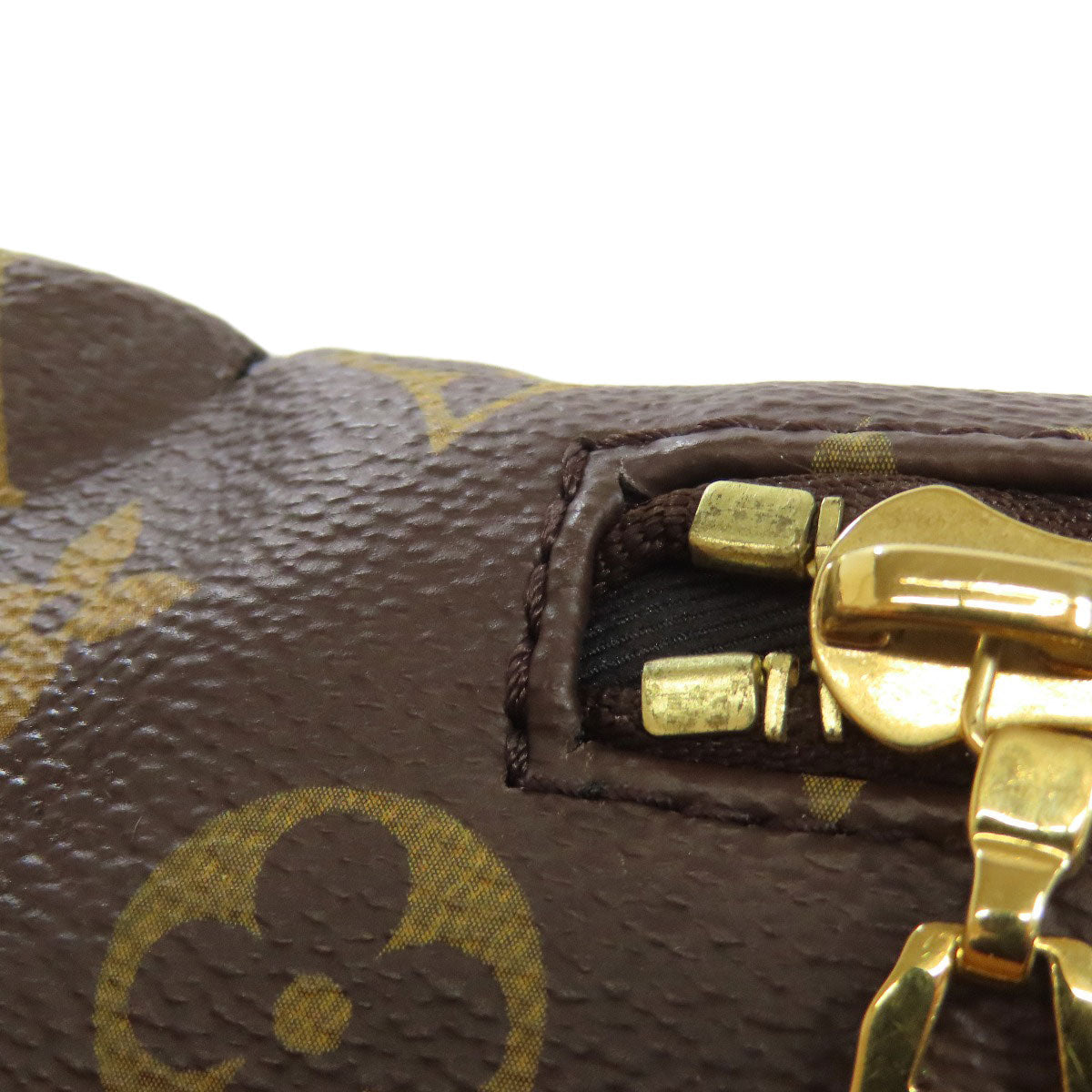 LOUIS VUITTON Sling bag M43644 Monogram canvas Brown Bum bag Women Used