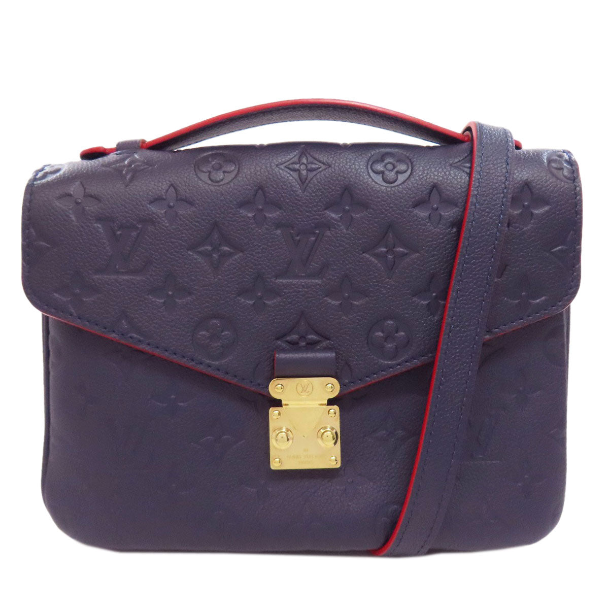 LOUIS VUITTON Handbag M44071 Ann Platt Navy Pochette Metis