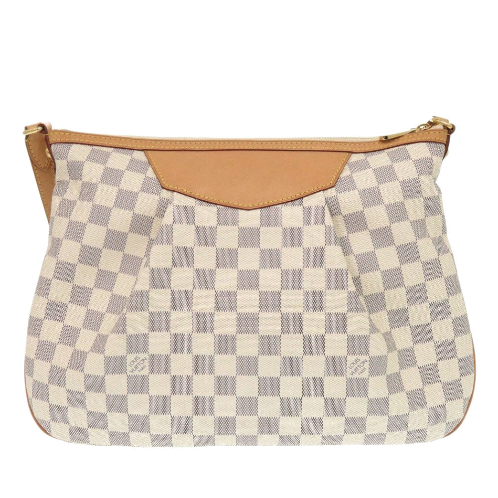 LOUIS VUITTON Shoulder Bag N41112 Damier Azur Canvas white Damier Azur Syracuse MM