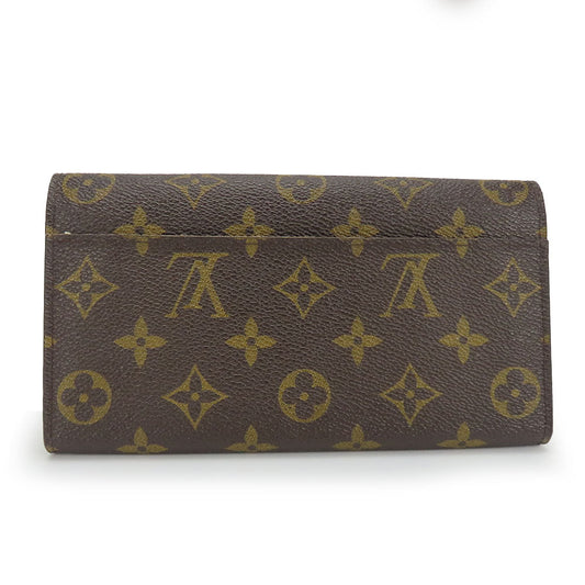 LOUIS VUITTON Long Wallet Purse M60531 Monogram Brown Portefeuille Sara Women Used