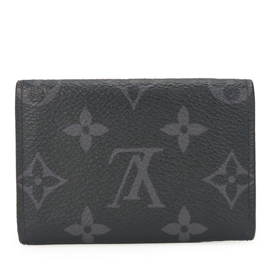 LOUIS VUITTON Tri-fold wallet M45417 Monogram Eclipse black Compact wallet Discovery mens Used
