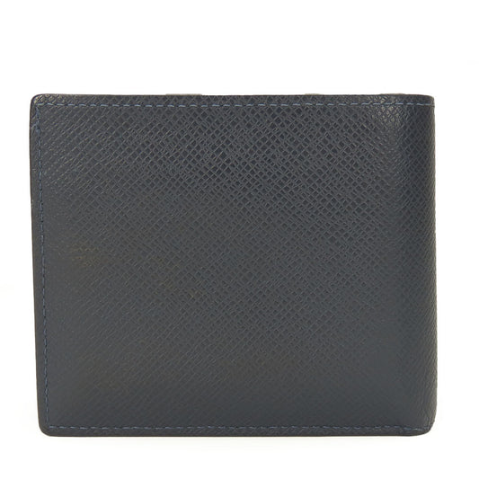LOUIS VUITTON Bifold Wallet M62046 Taiga Blue Marine Portefeuille Amerigo NM mens Used
