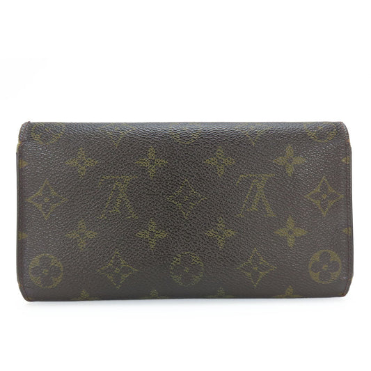LOUIS VUITTON Long Wallet Purse M61217 Monogram Brown Portofeuil International Women Used