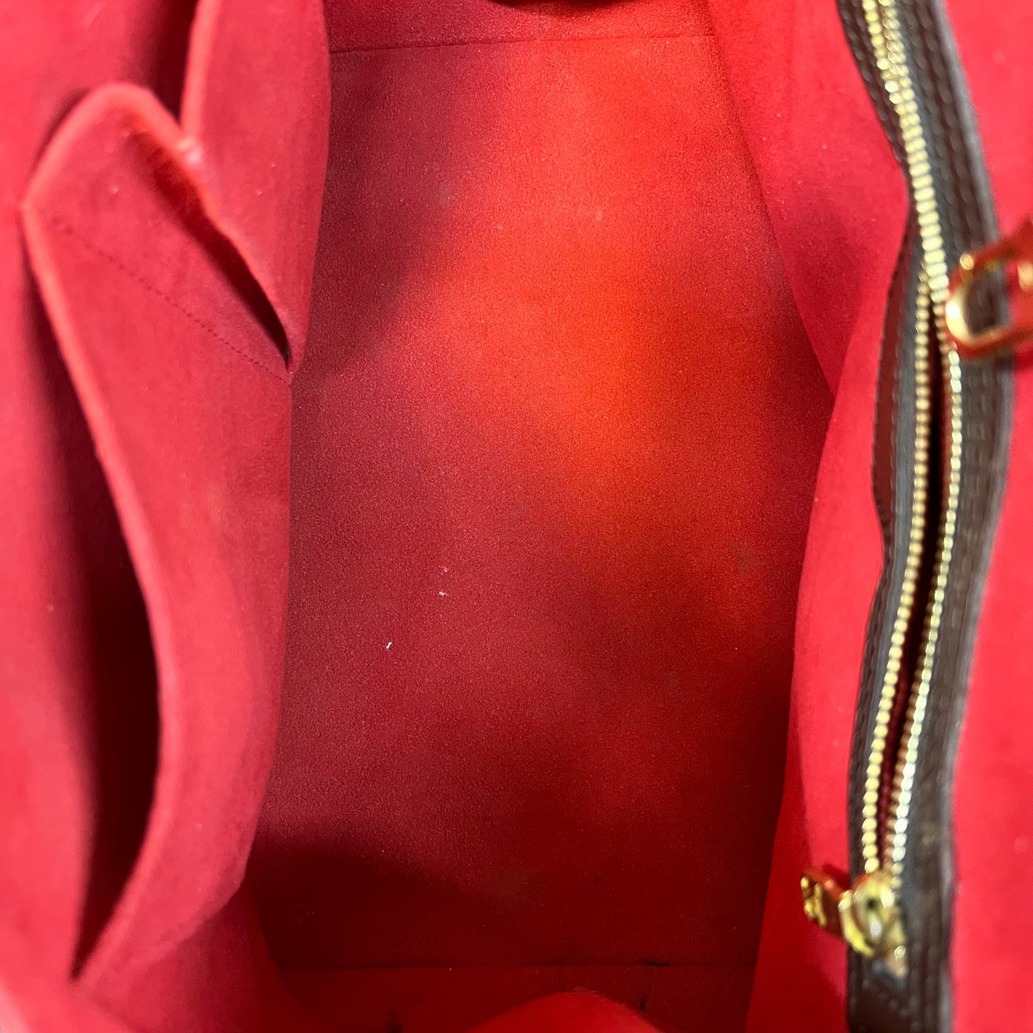 LOUIS VUITTON Hampstead PM Brown Damier Ebene Canvas Tote Bag