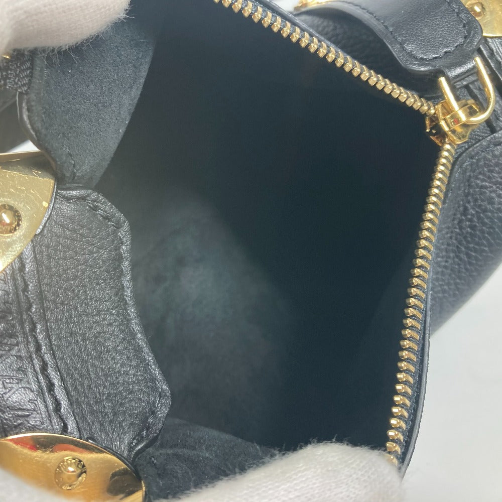LOUIS VUITTON Handbag M23817 Leather , Grained Calf Leather black Clutch bag pouch Side Trunk PM Women Used