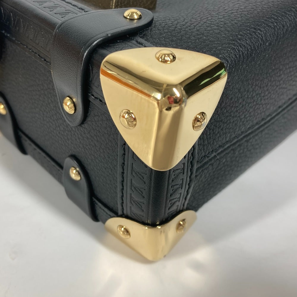 LOUIS VUITTON Handbag M23817 Leather , Grained Calf Leather black Clutch bag pouch Side Trunk PM Women Used