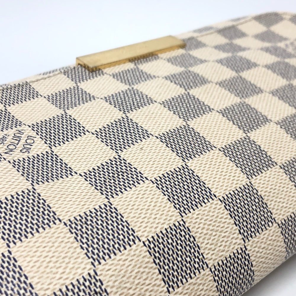 LOUIS VUITTON Shoulder Bag N41275 Damier Azur Canvas white Damier Azur Favorit MM Women Used