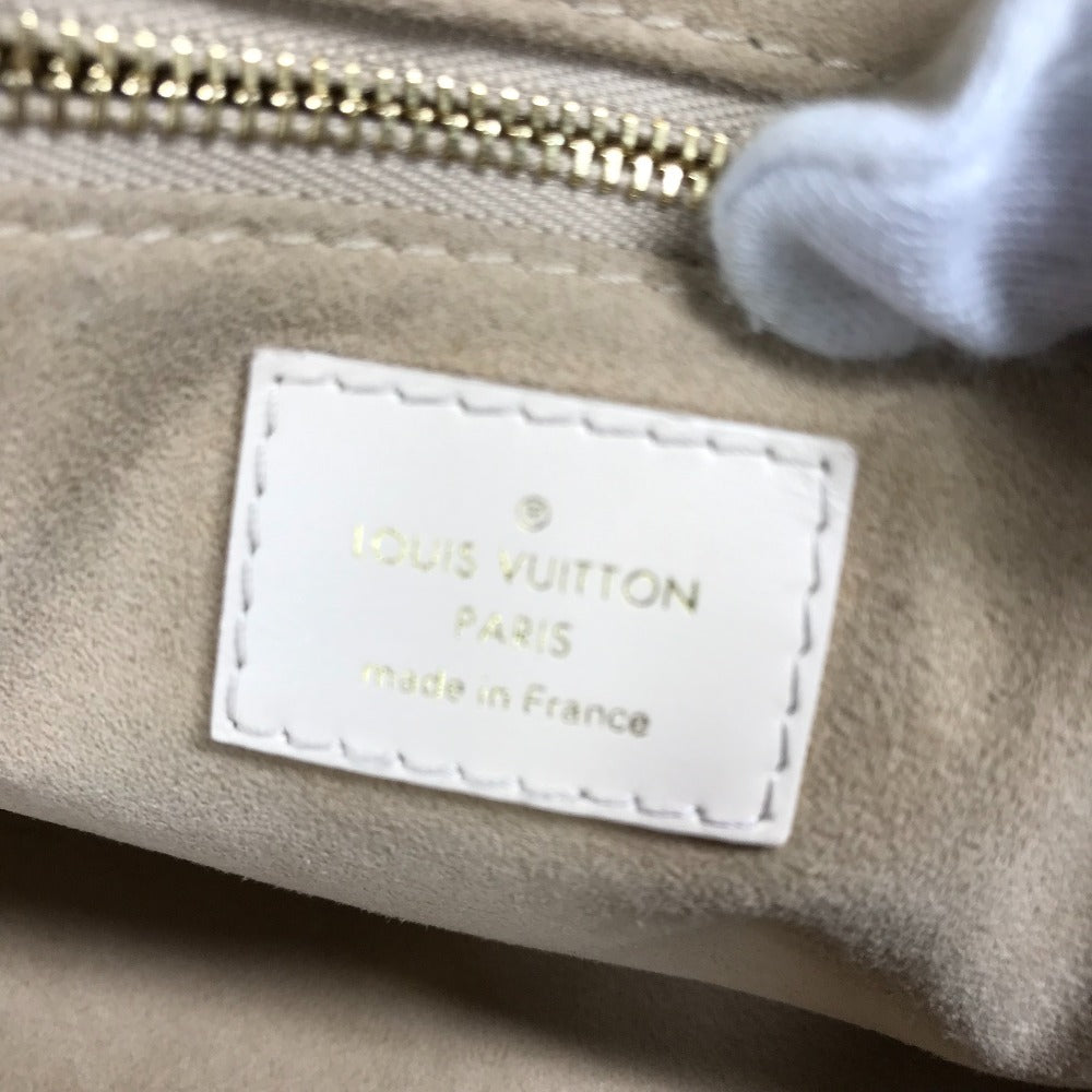 LOUIS VUITTON Shoulder Bag M45394  Monogram Ann Platt Leather white Monogram Ann Platt Petite Malle Souple Women Used