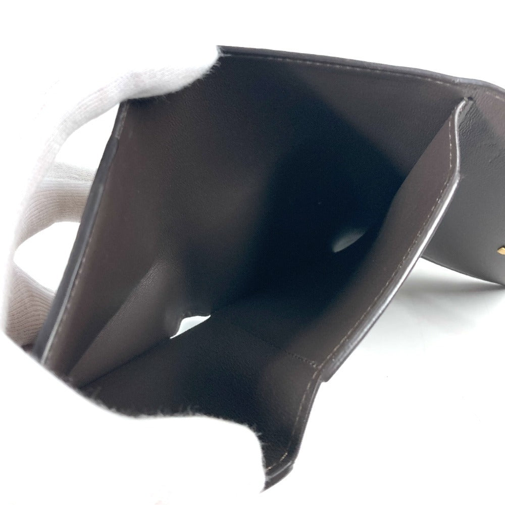 LOUIS VUITTON Trifold wallet M62159 Taurillon Clemence Leather beige Portefeuille Compact Women Used