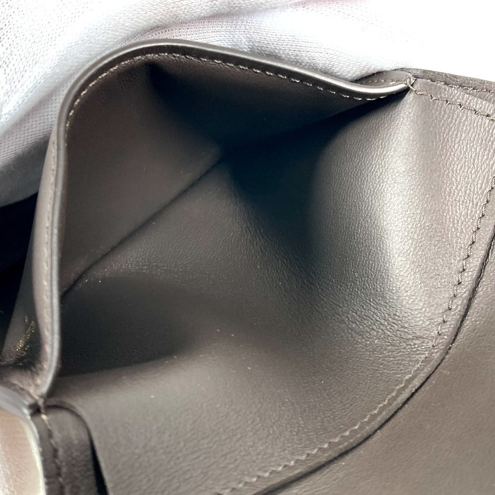 LOUIS VUITTON Trifold wallet M62159 Taurillon Clemence Leather beige Portefeuille Compact Women Used