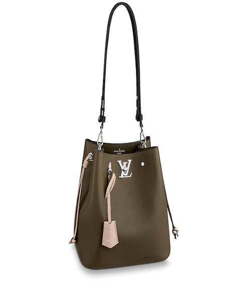 Louis Vuitton LockMe Bucket Laurier Toffee Latte Black