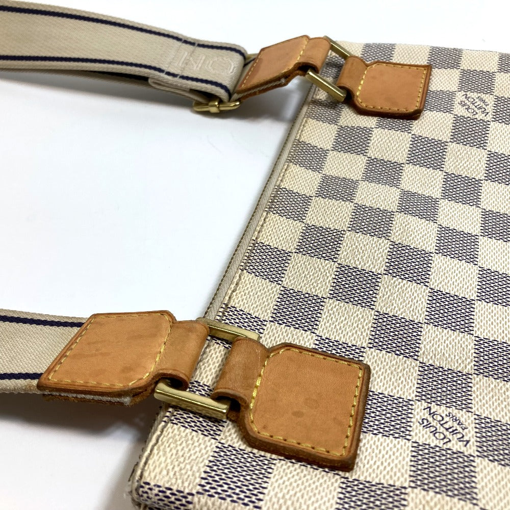LOUIS VUITTON Shoulder Bag N51112 Damier Azur Canvas white Damier Azur Pochette Bosphore Women Used