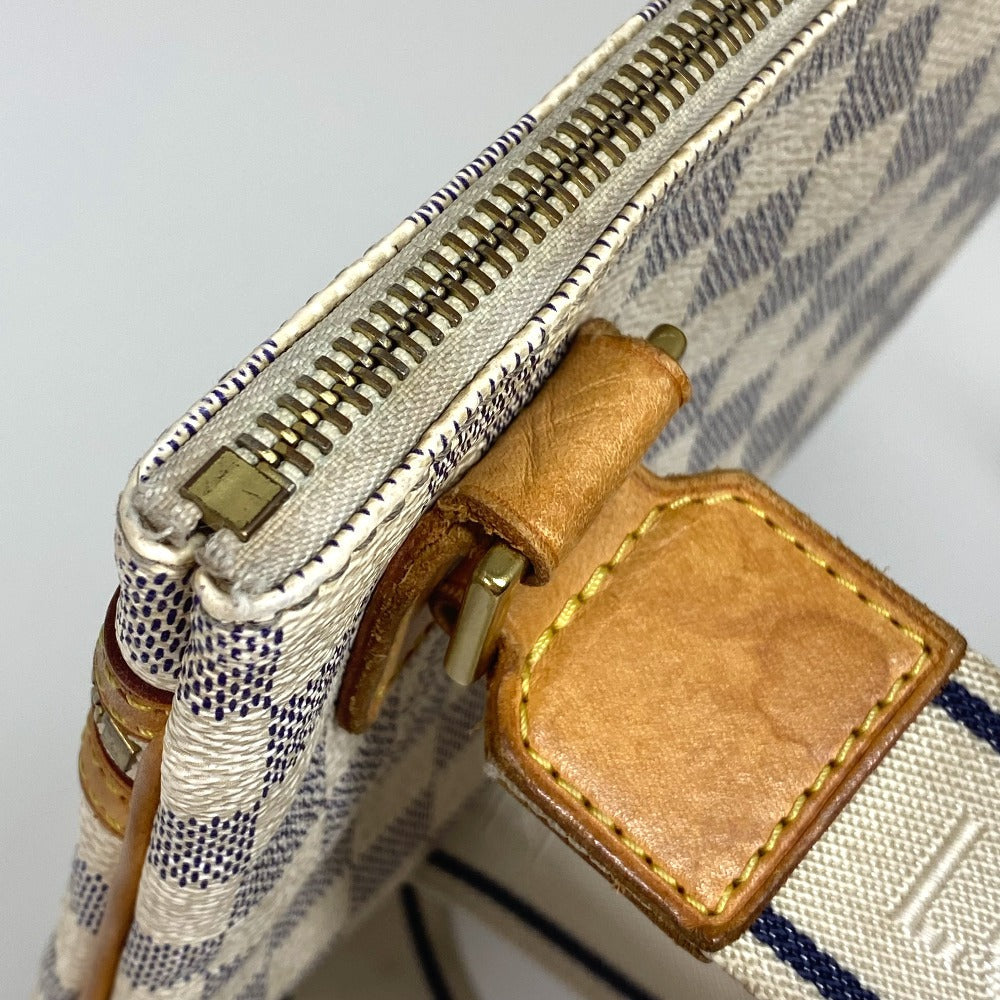 LOUIS VUITTON Shoulder Bag N51112 Damier Azur Canvas white Damier Azur Pochette Bosphore Women Used