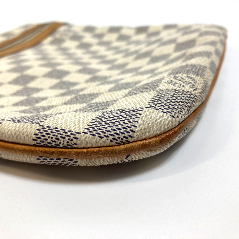 LOUIS VUITTON Shoulder Bag N51112 Damier Azur Canvas white Damier Azur Pochette Bosphore Women Used