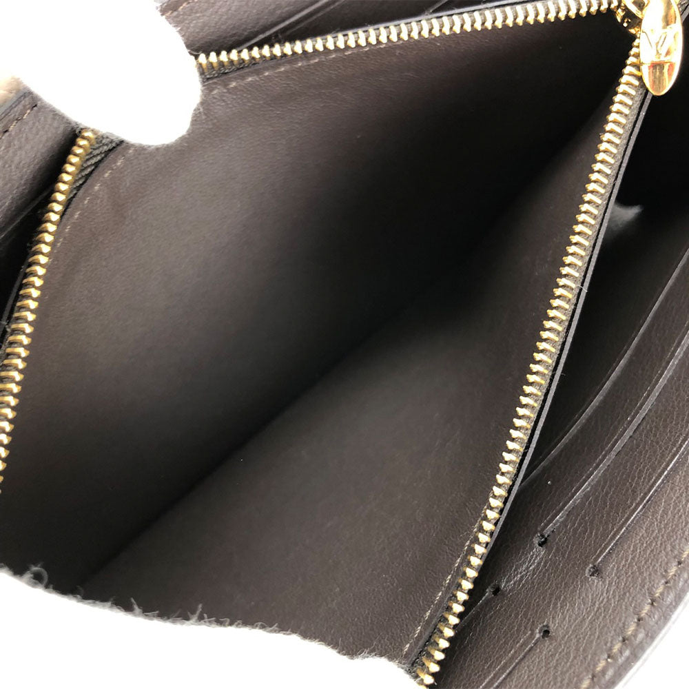 LOUIS VUITTON Long Wallet Purse M61249 leather beige Portefeuille Capsine Women Used