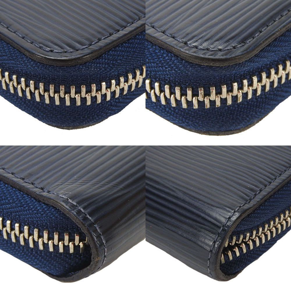 LOUIS VUITTON Long Wallet Purse M60307 Epi Leather Navy Zippy wallet