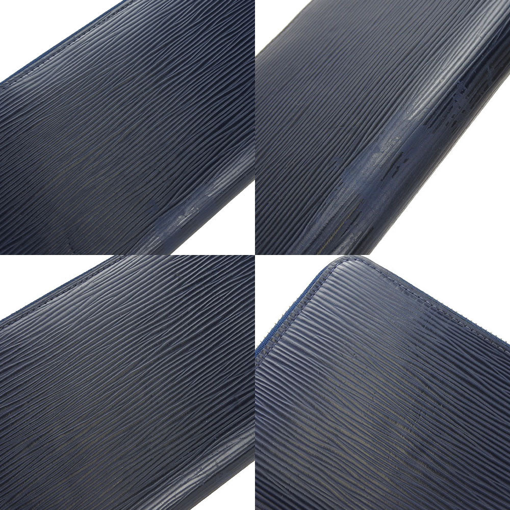LOUIS VUITTON Long Wallet Purse M60307 Epi Leather Navy Zippy wallet