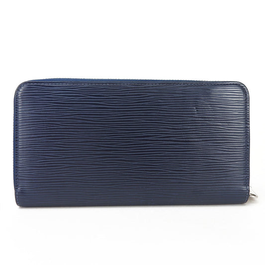 LOUIS VUITTON Long Wallet Purse M60307 Epi Leather Navy Zippy wallet