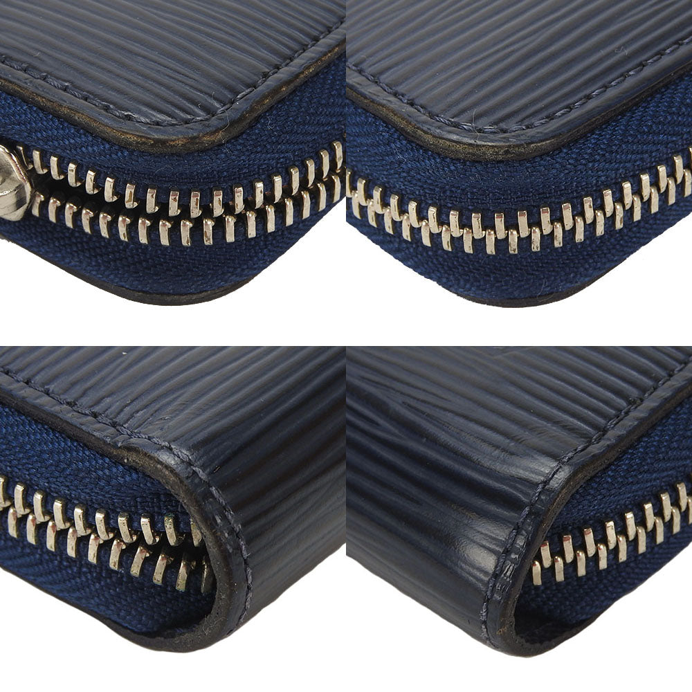LOUIS VUITTON Long Wallet Purse M60307 Epi Leather Navy Zippy wallet